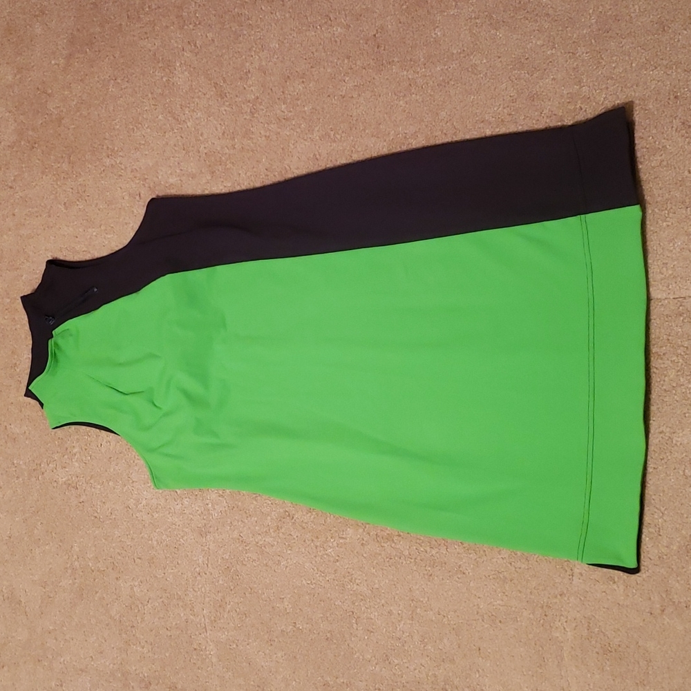 Out 2 Launch Women's Navy and Green Zipper Dress